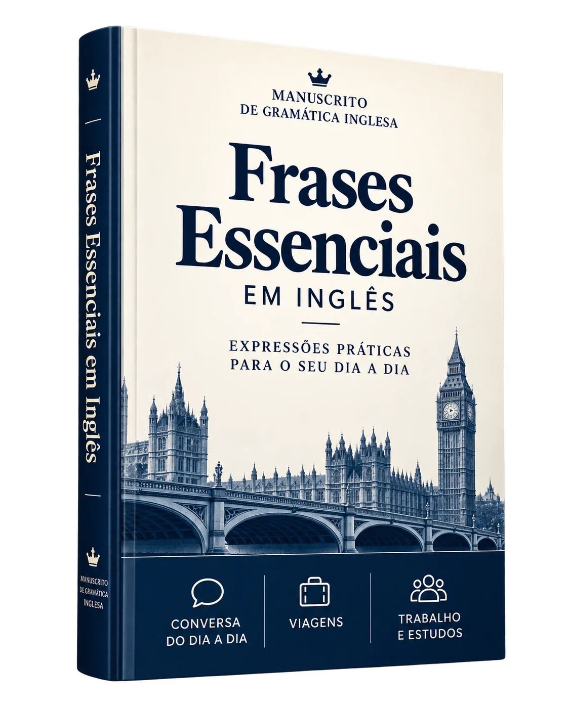 Mockup do bônus Frases Essenciais em Inglês