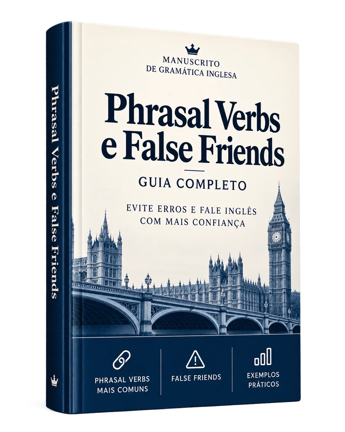 Mockup do bônus Phrasal Verbs e False Friends